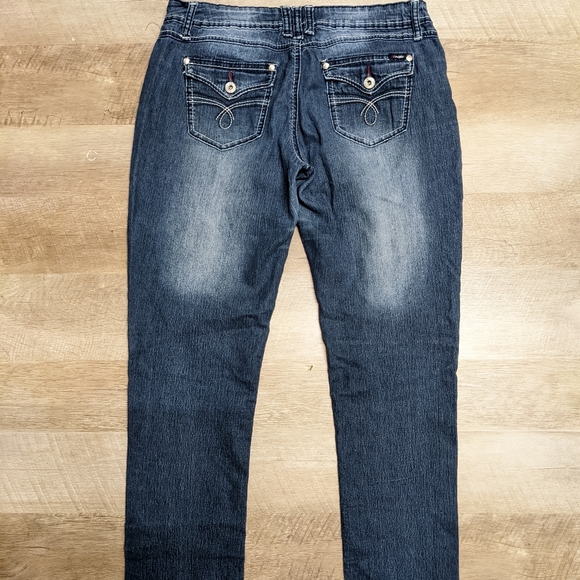 Angels Dark Wash Straight Leg Jeans - Picture 2 of 6